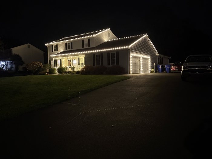 The same house, real photo, lit by Light Joy