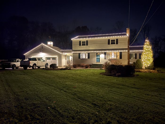 The same house, real photo, lit by Light Joy
